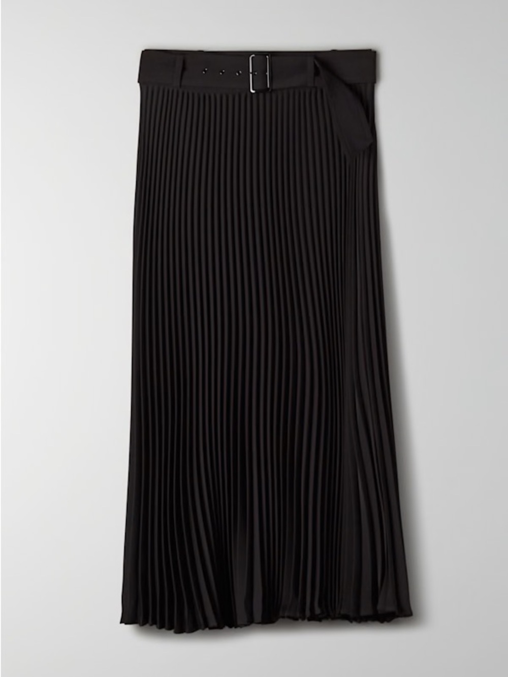 Aritzia Wilfred Pleated Maxi Skirt with Belt